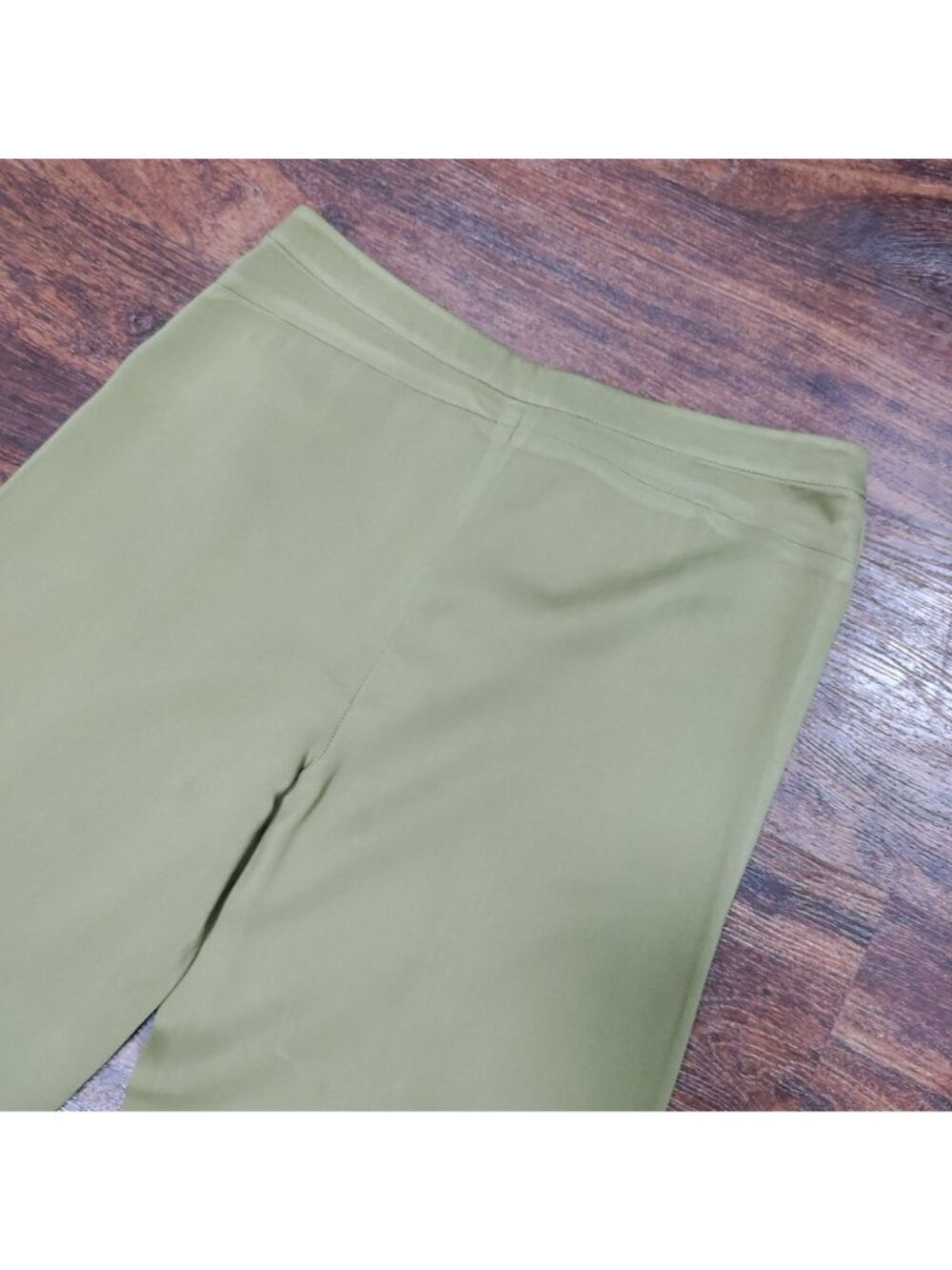 Vintage Tracy Reese Midrise S Flat Front Flare Leg Y2K Pants Tan - Picture 6 of 15